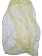 Damen Loop Schal, Schlauchschal Dünn Lüftig Unifarbe Gelb, Halstuch Rundschal Viskose