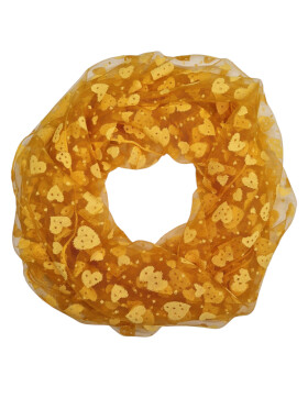 Damen Loop Schal, Schlauchschal Dünn Lüftig Unifarbe Karamell, Halstuch Rundschal Viskose Terracotta