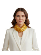 Damen Loop Schal, Schlauchschal Dünn Lüftig Unifarbe Karamell, Halstuch Rundschal Viskose Terracotta