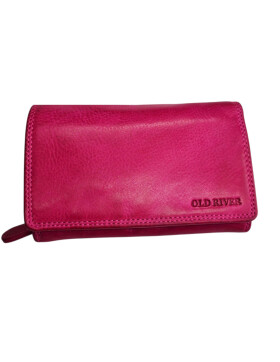 Old River Damen Leder Geldbörse, Damen Portemonnaie...