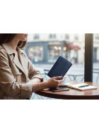 Old River Damen Leder Geldbörse, Damen Portemonnaie RFID Schutz Geldbeutel mit viel Fächer Pink