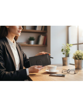 Old River Damen Leder Geldbörse, Damen Portemonnaie RFID Schutz Geldbeutel mit viel Fächer Tan