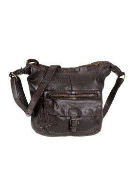" Anna "Bear Design Leder Tasche Shopper Schultertasche echtes Leder Vintage Look CL 32612 Braun