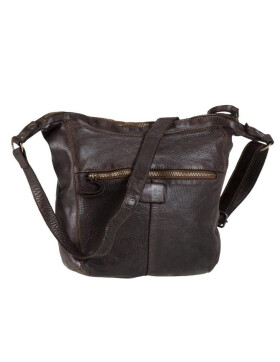" Anna "Bear Design Leder Tasche Shopper Schultertasche echtes Leder Vintage Look CL 32612 Braun