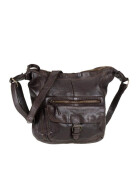 " Anna "Bear Design Leder Tasche Shopper Schultertasche echtes Leder Vintage Look CL 32612 Braun