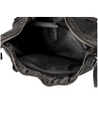" Anna "Bear Design Leder Tasche Shopper Schultertasche echtes Leder Vintage Look CL 32612 Schwarz