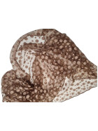 Damen Loop Schal Taupe, Schlauchschal Dünn Lüftig Unifarben, Halstuch Rundschal Baumwolle/ Seide