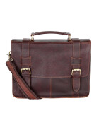 Leder Messenger Laptop Tasche Umhängetasche 13 Zoll Unisex