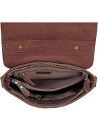 Leder Umhängetasche Herren Pochette Cross Body Vintage Leder