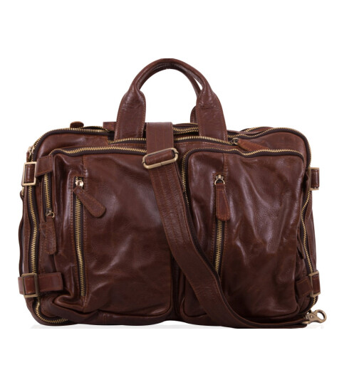 Leder Messenger Laptop Tasche Umhängetasche Rücksack 13 Zoll Unisex