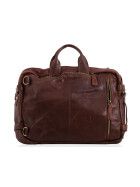 Leder Messenger Laptop Tasche Umhängetasche Rücksack 13 Zoll Unisex