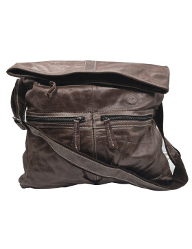 Leder Tasche Umhängetasche Messenger Laptoptasche 16...