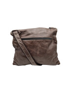 Leder Tasche Umhängetasche Messenger Laptoptasche 16 Zoll Unisex in Taupe