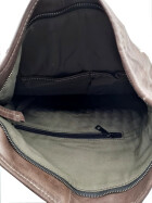 Leder Tasche Umhängetasche Messenger Laptoptasche 16 Zoll Unisex in Taupe