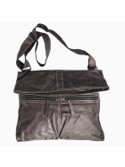 Leder Tasche Umhängetasche Messenger Laptoptasche 16 Zoll Unisex in Taupe