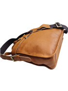 Leder Messenger  Damen Laptop Tasche Umhängetasche 16 Zoll Vintage College Unitasche Bürotasche