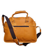 Leder Messenger  Damen Laptop Tasche Umhängetasche 16 Zoll