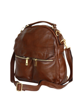 Damen Leder Tasche multifunktional in Braun, Cross Body...