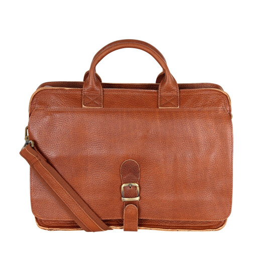 Leder Messenger  Laptop Tasche Umhängetasche 17 Zoll Vintage College Unitasche Bürotasche