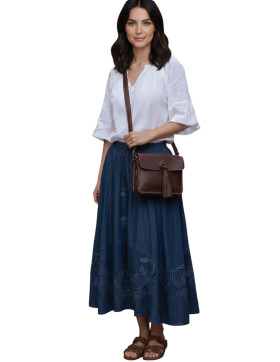Ledertasche Umhängetsche, kleine Messenger Bag, Damen Cross Body echtes Leder Vintage Braun
