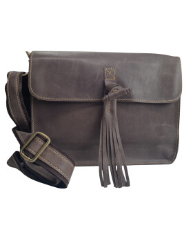 Ledertasche Umhängetsche, kleine Messenger Bag, Damen Cross Body echtes Leder Vintage Braun