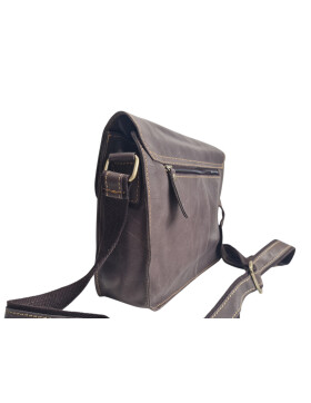 Ledertasche Umhängetsche, kleine Messenger Bag, Damen Cross Body echtes Leder Vintage Braun
