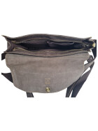 Ledertasche Umhängetsche, kleine Messenger Bag, Damen Cross Body echtes Leder Vintage Braun