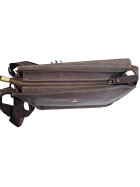 Ledertasche Umhängetsche, kleine Messenger Bag, Damen Cross Body echtes Leder Vintage Braun