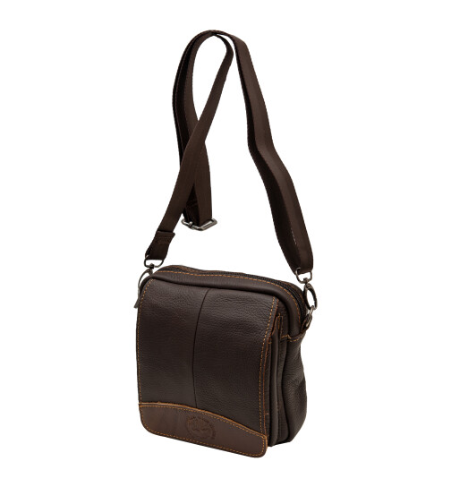 Herren Leder Cross Body, Umhängetasche, kleine Schultertasche in Braun