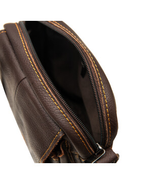 Herren Leder Cross Body, Umhängetasche, kleine Schultertasche in Braun
