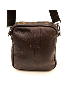 Herren Leder Cross Body, Umhängetasche, kleine Schultertasche in Braun