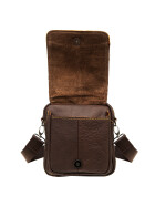 Herren Leder Cross Body, Umhängetasche, kleine Schultertasche in Braun
