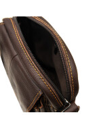 Herren Leder Cross Body, Umhängetasche, kleine Schultertasche in Braun