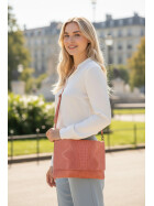 Damen Leder Tasche, Umhängetasche Leder Clutch ,Schultertasche klein Italienische Handarbeit