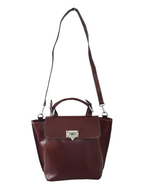 Damen Leder Tasche, Schultertasche, Umhängetasche mittelgroß, Leder Crossbody handgefertigt in Italien Braun