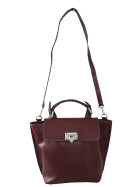 Damen Leder Tasche, Schultertasche, Umhängetasche mittelgroß, Leder Crossbody handgefertigt in Italien Braun