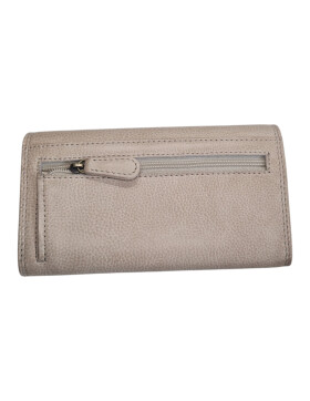 Old River Damen Leder Portemonnaie , Leder Geldbörse Mittelgroß, Damen Börse Vintage Leder Off White