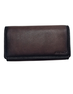 Estelle Damen Leder Portemonnaie , Leder Geldbörse Mittelgroß, Damen Börse Vintage Leder Braun