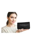 Estelle Damen Leder Portemonnaie , Leder Geldbörse Mittelgroß, Damen Börse Vintage Leder Braun