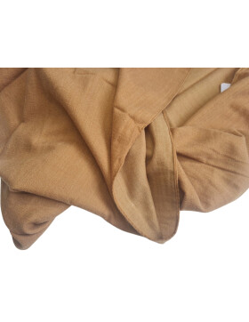 Damen Loop Schal, Schlauchschal weich, Damen Halstuch Herbst - Winter, weicher Rundschal Unifarben Camel