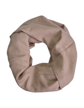 Damen Loop Schal, Schlauchschal weich, Damen Halstuch Herbst - Winter, weicher Rundschal Unifarben Taupe