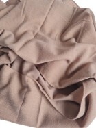 Damen Loop Schal, Schlauchschal weich, Damen Halstuch Herbst - Winter, weicher Rundschal Unifarben Taupe