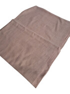 Damen Loop Schal, Schlauchschal weich, Damen Halstuch Herbst - Winter, weicher Rundschal Unifarben Taupe