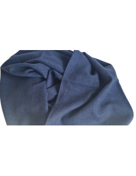 Damen Loop Schal, Schlauchschal weich, Damen Halstuch Herbst - Winter, weicher Rundschal Unifarben Dunkelblau