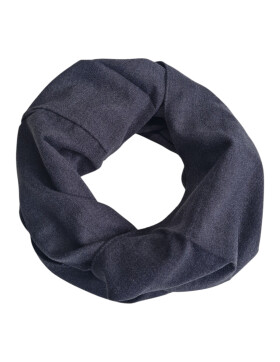 Damen Loop Schal, Schlauchschal weich, Damen Halstuch Herbst - Winter, weicher Rundschal Unifarben Schwarz