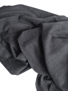 Damen Loop Schal, Schlauchschal weich, Damen Halstuch Herbst - Winter, weicher Rundschal Unifarben Schwarz