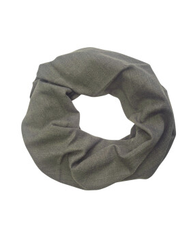 Damen Loop Schal, Schlauchschal weich, Damen Halstuch Herbst - Winter, weicher Rundschal Unifarben Oliv Grün