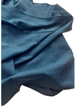 Damen Loop Schal, Schlauchschal weich, Damen Halstuch Herbst - Winter, weicher Rundschal Unifarben Petrol