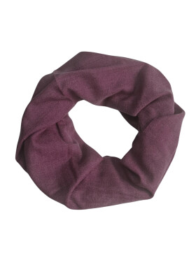 Damen Loop Schal, Schlauchschal weich, Damen Halstuch Herbst - Winter, weicher Rundschal Unifarben Pflaume