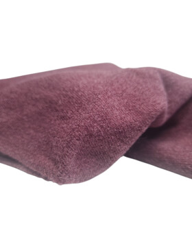 Damen Loop Schal, Schlauchschal weich, Damen Halstuch Herbst - Winter, weicher Rundschal Unifarben Pflaume